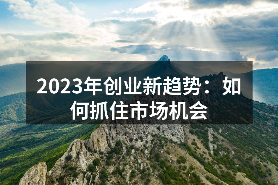 创业者抓住数字化转型的机遇